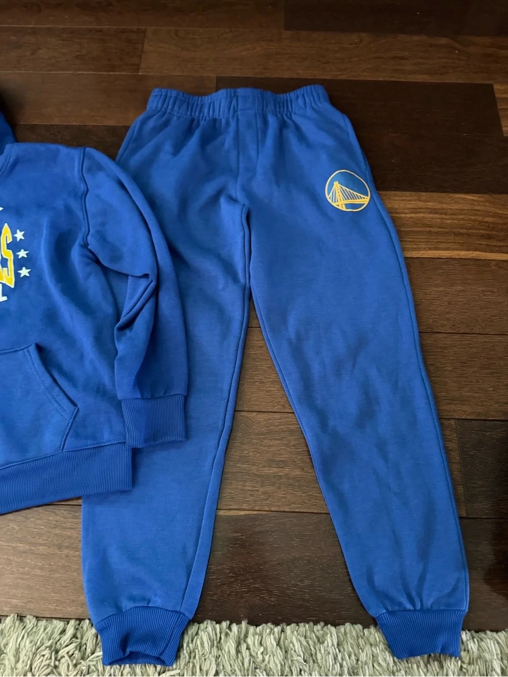 NBA Golden State Warriors Blue Hoodie and Jogger Set